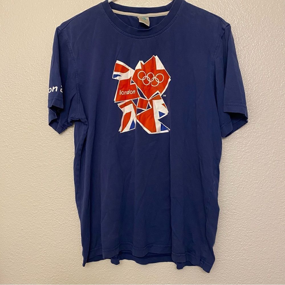 2012 LONDON Summer Games OLYMPICS official T-Shirt Navy Blue Unisex souvenir M